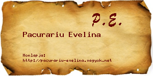 Pacurariu Evelina névjegykártya